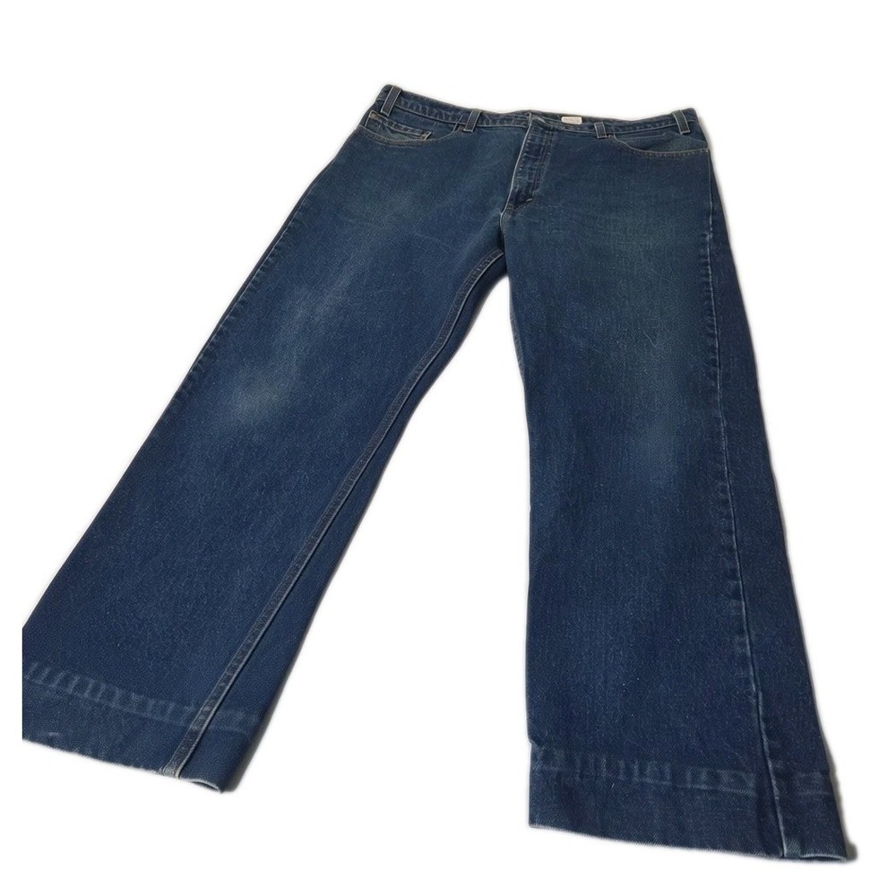 Vintage 90's Made in USA Levi's 505 straight‎ leg Med wash jeans size 38x28